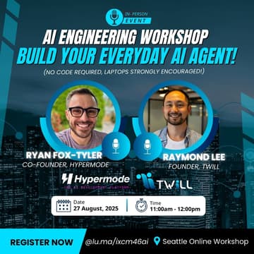 Cover Image for FREE: AI Engineering Workshop: Build Your Everyday AI Agent!