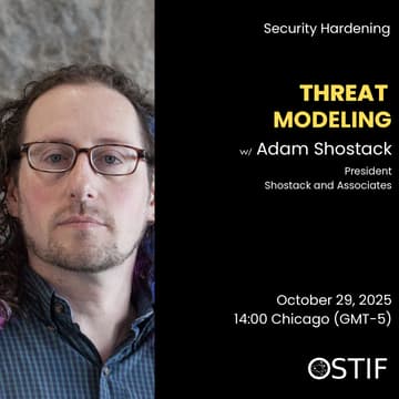 Cover Image for Threat Modeling w/ Adam Shostack