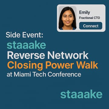 Cover Image for Side Event: staaake Reverse Network Closing Power Walk at Miami AI/Tech Conference