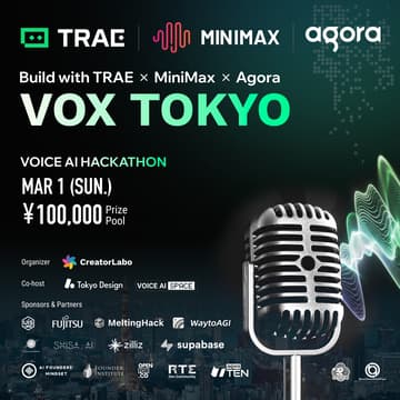 Cover Image for VOX TOKYO: Voice AI Hackathon for Social Impact