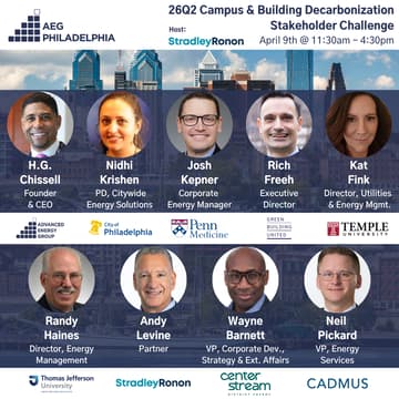 Cover Image for AEG Philadelphia 26Q2 Campus & Building Decarbonization Stakeholder Challenge