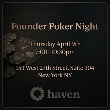 Cover Image for Founder Poker Night