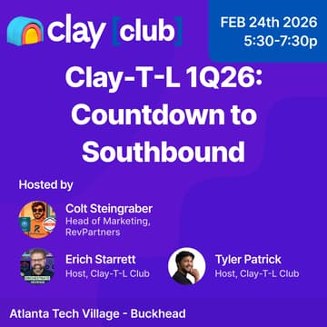 Cover Image for Clay Club Atlanta 1Q26: Countdown to Southbound w/RevPartners