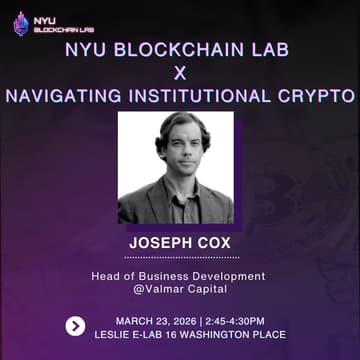Cover Image for NYU Blockchain Lab X Navigating Institutional Crypto