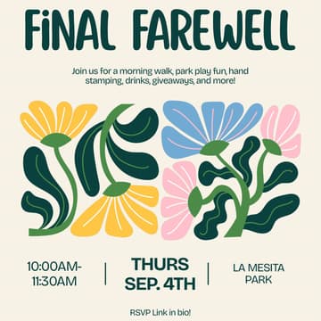 Cover Image for Final Farewell Meetup 🌼
