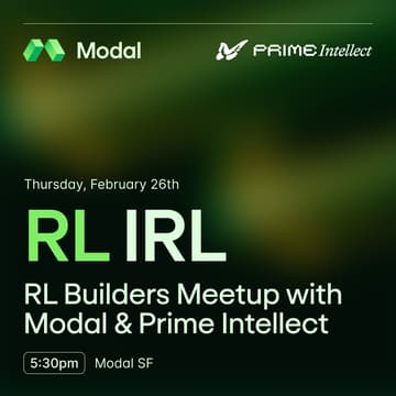 Cover Image for Reinforcement Learning with Modal and Prime Intellect