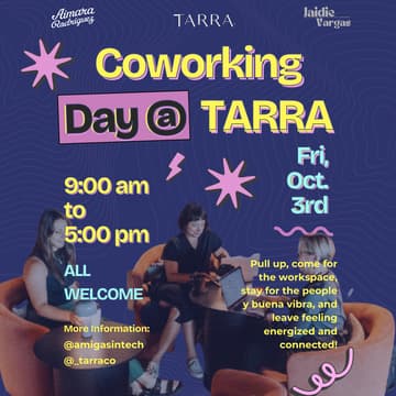 Cover Image for Coworking Day at TARRA with Amigas In Tech
