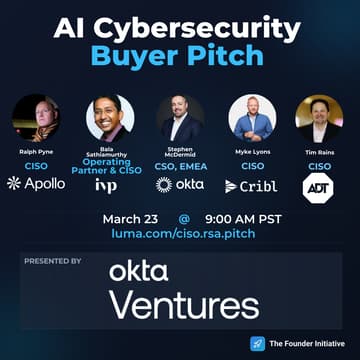 Cover Image for AI Cybersecurity Startup Pitch to CISOs