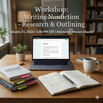 Cover Image for Workshop: Writing Nonfiction - Research & Outlining