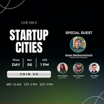 Cover Image for Startup Cities - Live on X