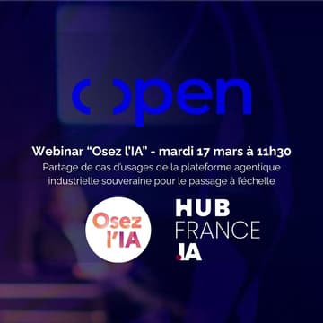 Cover Image for Webinar n°3 "Osez l'IA" : Open x Hub France IA