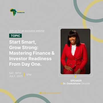Cover Image for Mastering Finance And Investor Readiness With Dr Okozide
