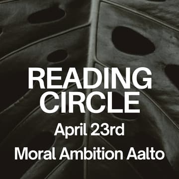 Cover Image for Reading Circle: Moral Ambition by Rutger Bregman (2025)