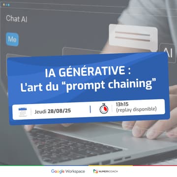 Cover Image for IA générative : L'art du "prompt chaining"