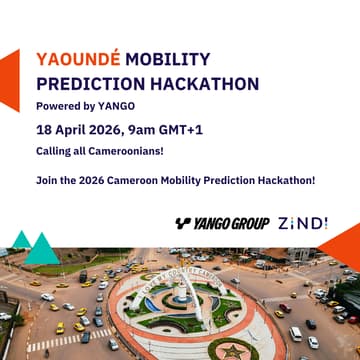 Cover Image for 2026 Yaoundé Mobility Prediction Hackathon, powered by Yango