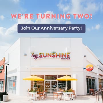Cover Image for 🌟 HEY, SUNSHINE KITCHEN ANNIVERSARY PARTY! 🌟