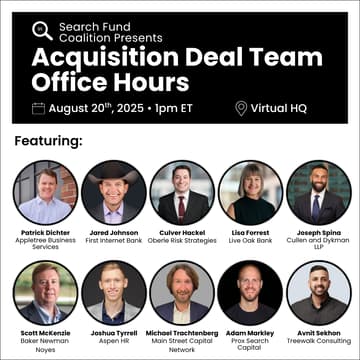 Cover Image for Acquisition Deal Team Office Hours
