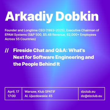 Cover Image for Fireside Chat and Q&A: Arkadiy Dobkin