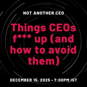 Cover Image for Things CEOs f*** up (and how to avoid them)
