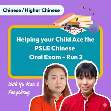 Cover Image for Mind Stretcher Helping your Child Ace the PSLE Chinese Oral Exam (Run 2) with Head of Chinese Yu Man