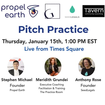 Cover Image for Seed Founders Pitch Practice with Meridith Grundei and Anthony Rose