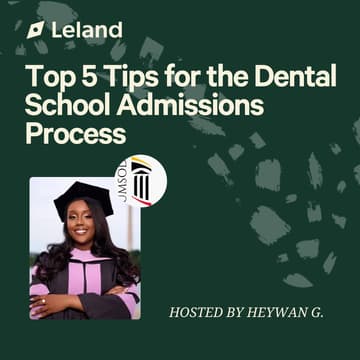 Cover Image for Top 5 Tips for the Dental School Admissions Process