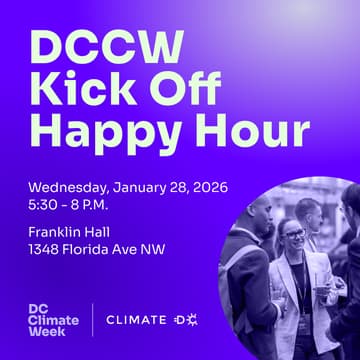 Cover Image for DC Climate Week: Kick Off Happy Hour