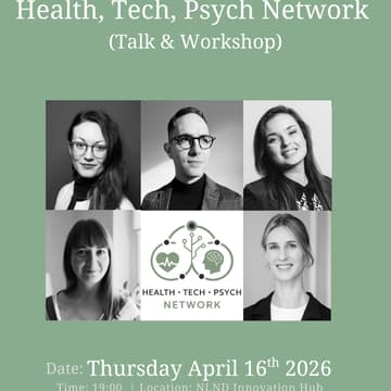 Cover Image for Health, Tech, Psych Network (Talk & Workshop)