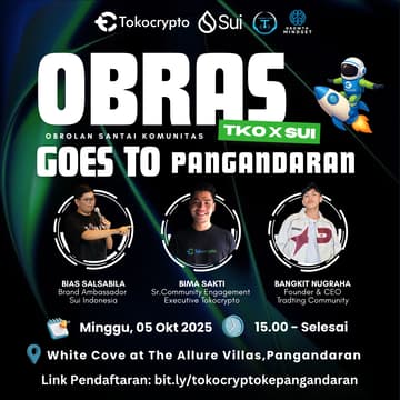 Cover Image for Tokocrypto x Sui Visit Pangandaran