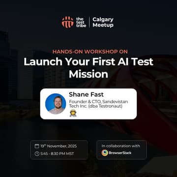Cover Image for Launch Your First AI Test Mission | Hands-on Workshop | Calgary
