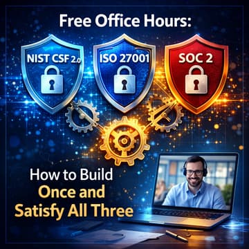 Cover Image for 🔵 Free Advisory: NIST CSF 2.0 + ISO 27001 + SOC 2: How to Build Once and Satisfy All Three