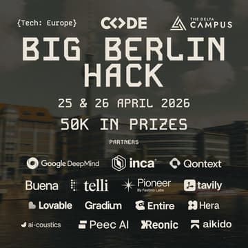 Cover Image for Big Berlin Hack: >300 Builders & >50k in Prizes