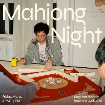 Cover Image for Mahjong Night (Beginner friendly!)
