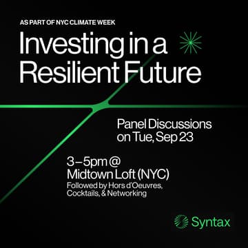 Cover Image for Investing in a Resilient Future by Syntax Data