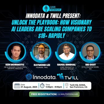 Cover Image for Innodata & Twill Present Prompt Exchange: Unlock the Playbook: How Visionary AI Leaders are Scaling Companies to $1B+ Rapidly
