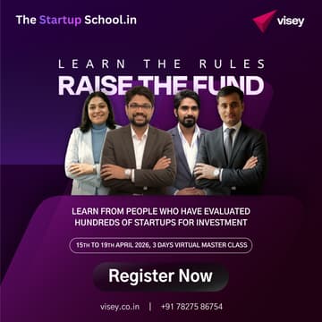 Cover Image for Fundraising Masterclass by TheStartupSchool.in