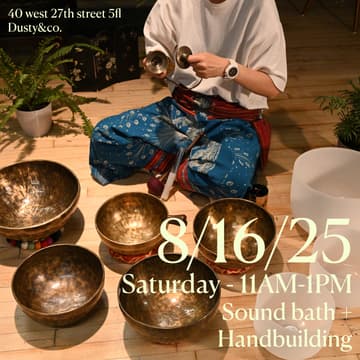 Cover Image for Sound Bath, Meditation & Clay