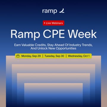 Cover Image for Ramp CPE Week-Earn valuable credits, stay ahead of industry trends, and unlock new opportunities