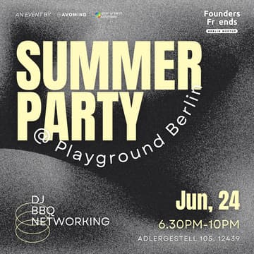 Cover Image for Founders & Friends Berlin Meetup - Summer Party