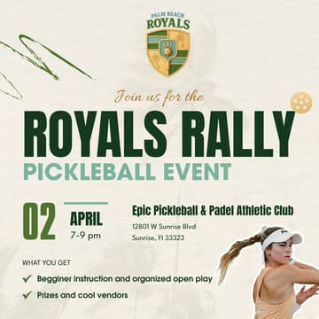 Cover Image for Royals Rally Pickleball Event