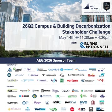 Cover Image for AEG Chicago 26Q2 Campus & Building Decarbonization Stakeholder Challenge