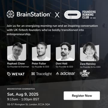 Cover Image for BrainStation x Founders Running Club :: London