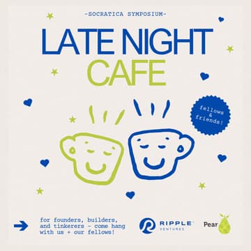 Cover Image for Late Night Cafe Hang with Ripple & Pear VC
