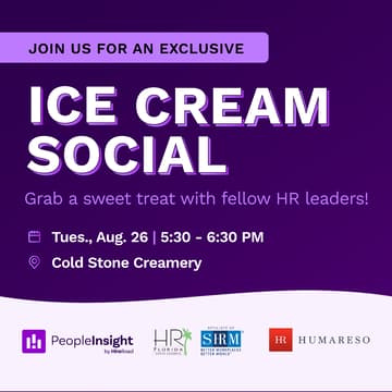 Cover Image for HR Florida Conference: PeopleInsight + Humareso Ice Cream Social