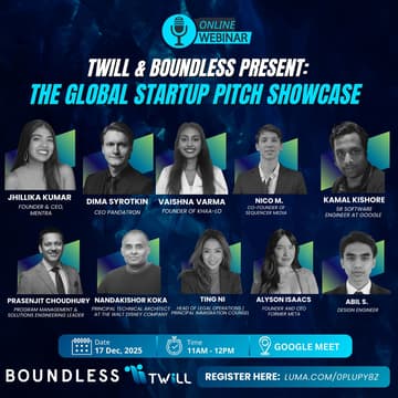 Cover Image for Twill & Boundless Present: The Global Startup Pitch Showcase