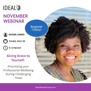 Cover Image for IDEAL for Healthcare: November Webinar ft. Naomi James