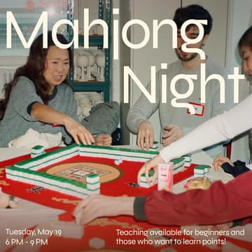 Cover Image for Mahjong Night (Beginner friendly!)