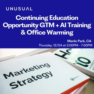 Cover Image for Continuing Education Opportunity GTM + AI Training & Office Warming