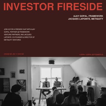 Cover Image for Pitch Night and Fireside: Ajay Gopal & Jacques LaPointe