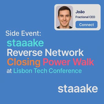 Cover Image for Side Event: staaake Reverse Network Closing Power Walk at Lisbon AI/Tech Conference